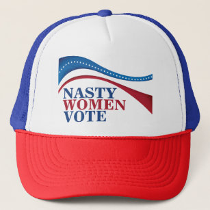 Boné Mulheres Desagradáveis Votam Bandeira Americana Po