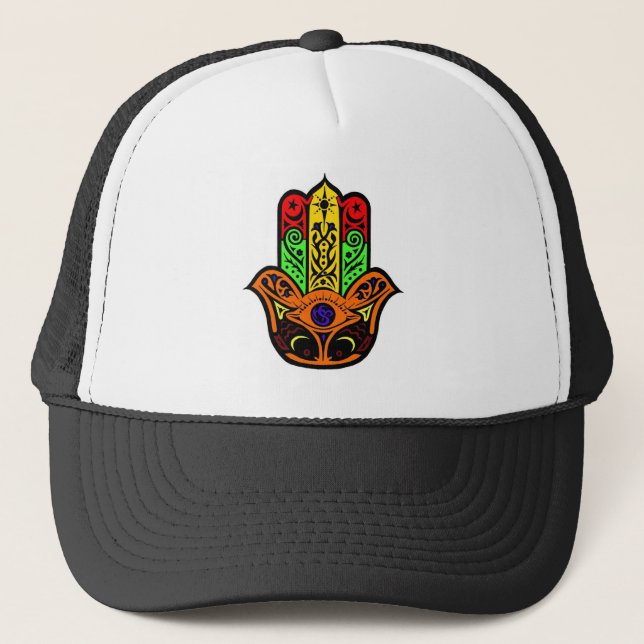 Boné Multi cor de HAMSA (Frente)
