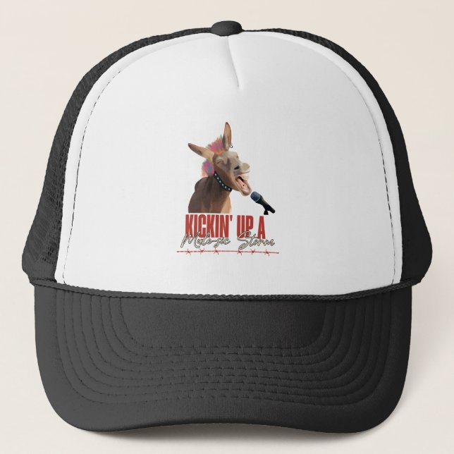 Boné Music Lover Punny Rockstar Donkey (Frente)