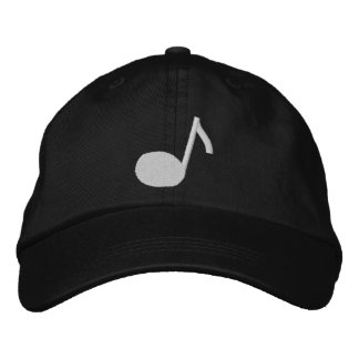 Boné Music Note Embroidered Cap