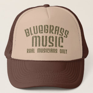 Boné Música Bluegrass Música Real Somente Texto Antig