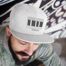 Boné Música Personalizada Vermelha fala citação inspira