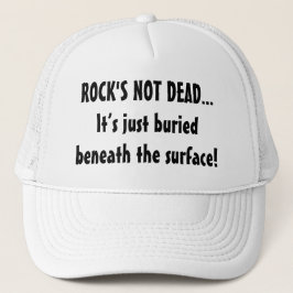 Boné Música - rocha Morto-Não enterrada abaixo da
