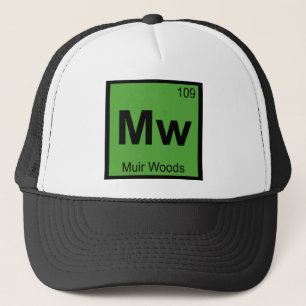 Boné Mw - Muir Woods Química Símbolo da Tabela Periódic