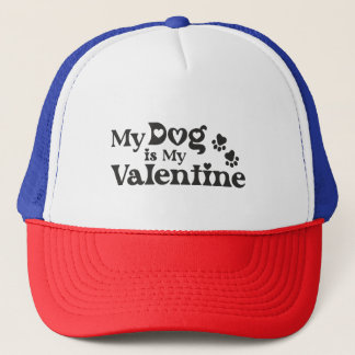 Boné My Dog is My Valentine - Funny Pet Lover Hearts &