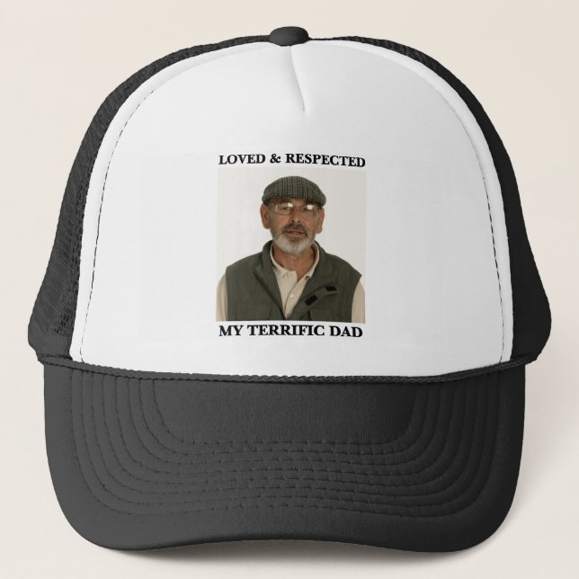 Boné My Terrific Dad™ Trucker Hat (Customize It!) (Frente)