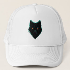 Boné Mystic Neon Wolf Design Trucker Hat
