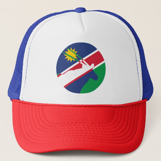 Boné Namíbia Gemsbok Bandeira Nacional Animal Namíbia (Frente)