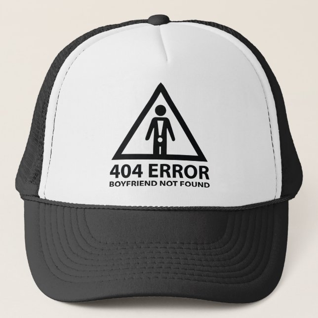 Boné namorado de erro 404 não encontrado (Frente)