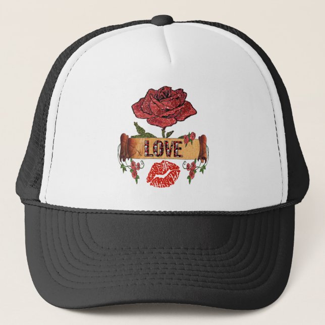 Boné NAMORADOS RAB Rockabilly, Love & Lipstick (Frente)