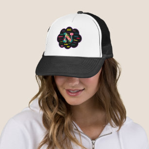Boné Nana Floral Nome da Flor Inicial