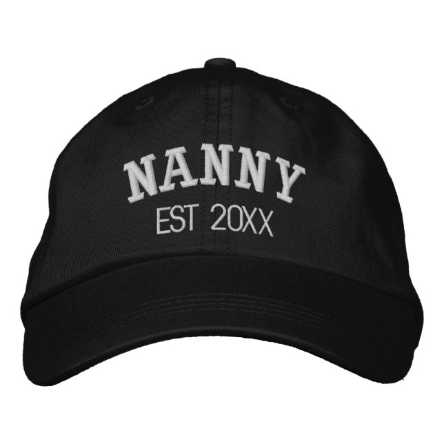 Boné Nanny Personalized Grandma Gift Custom Text (Frente)