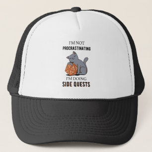 Boné Não estou procrastinando, estou fazendo buscas lat