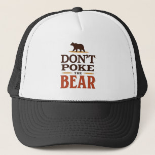 Boné Não faça a tipografia minimalista do urso