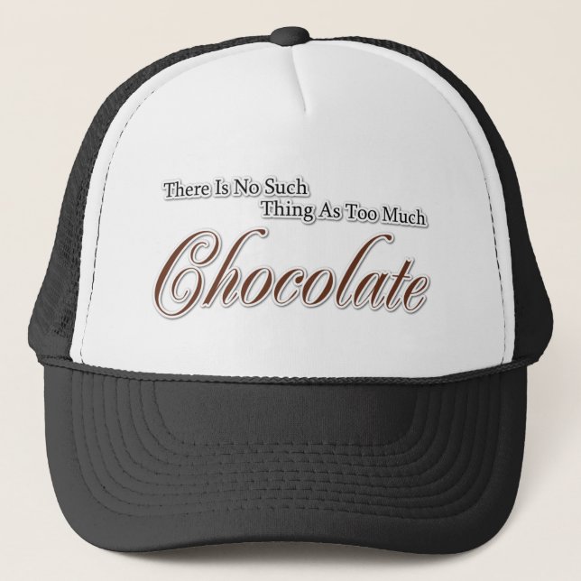 Boné Não há chocolate demais! (Frente)