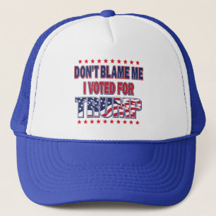 Boné Não me culpem, votei em Trump