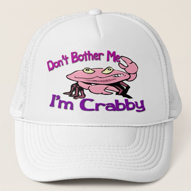 Boné Não me incomode, sou Crabby (Frente)