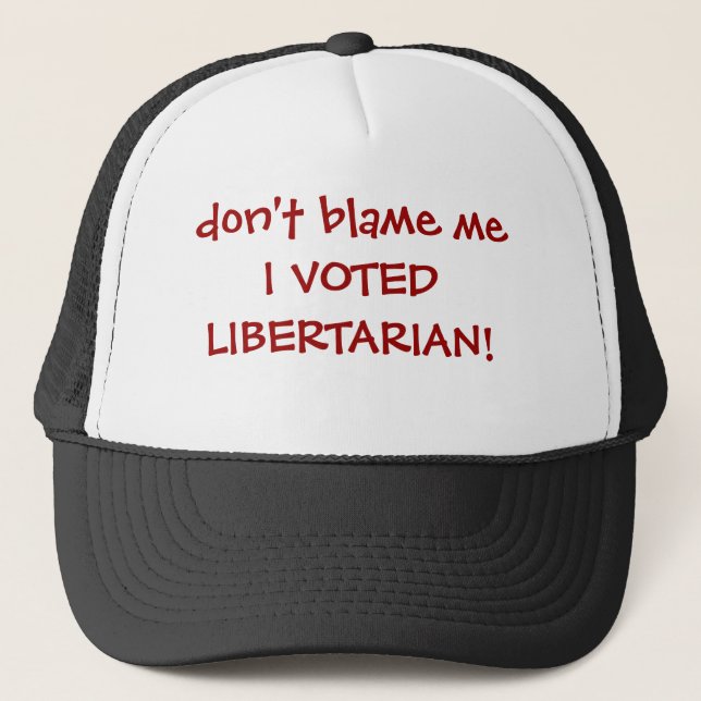 Boné não me responsabilize que EU VOTEI O LIBERTÁRIO! (Frente)