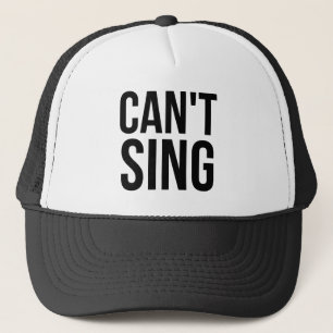 Boné Não pode cantar