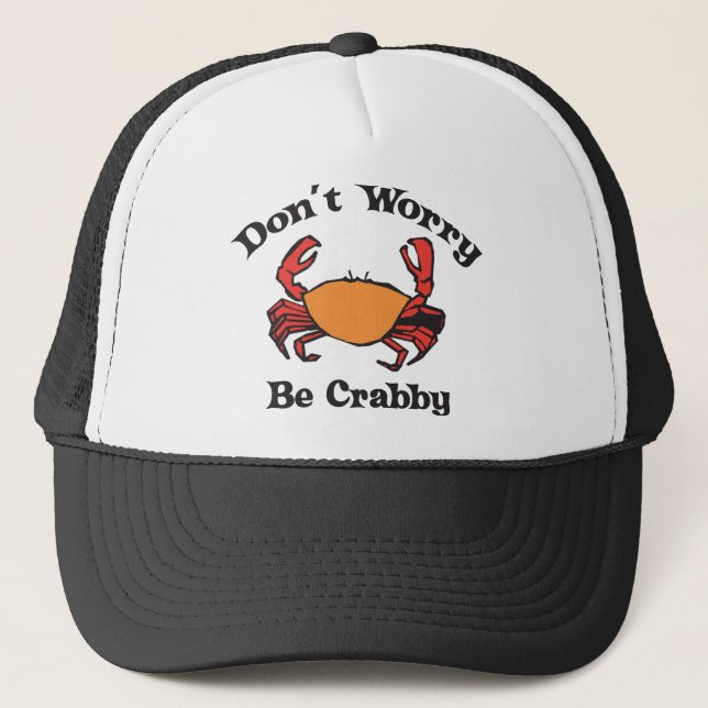 Boné Não se preocupe - seja Crabby (Frente)