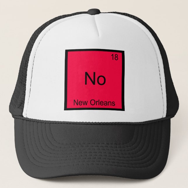 Boné Não - Símbolo do Elemento Químico de Nova Orleans (Frente)