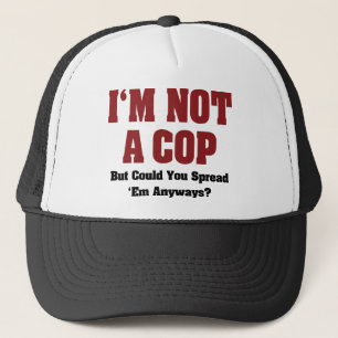 Boné Não Sou Um Polícia - Humor Adulto Divertido e Safa