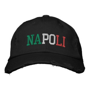 Boné NAPOLI Nápoles Itália Estilo Verde Vermelho Branco