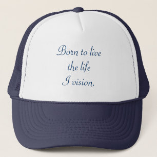Boné Nascer de viver a minha visão, chapéus