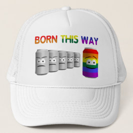 Boné Nascer Por Esta Via LGBT Rainbow Stripe LGBT