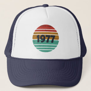 Boné nascido em 1977 vintage aniversário