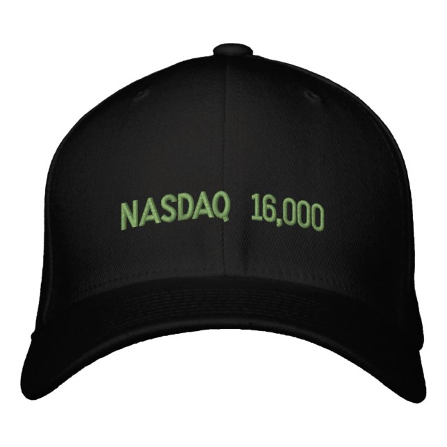 Boné NASDAQ 16000 Celebração do mercado de ações (Frente)
