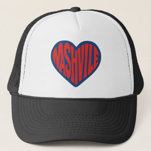 Boné Nashville Groovy Heart Design - Retro Psychedelic