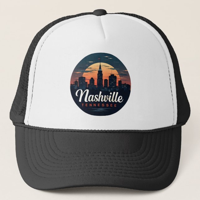Boné Nashville Tennessee retro Skyline (Frente)