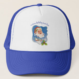 Boné Natal Antigo, Papai Noel Alegre Retro