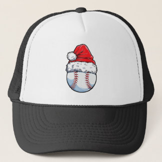 Boné Natal Baseball Ball Santa Hat Xmas Boys Catche