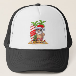 Boné Natal em Papais noeis de julho Surf de Verão do Ha