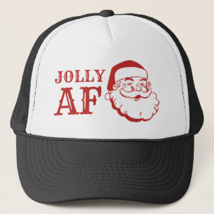 Boné Natal engraçado alegre de Papai Noel AF do vintag