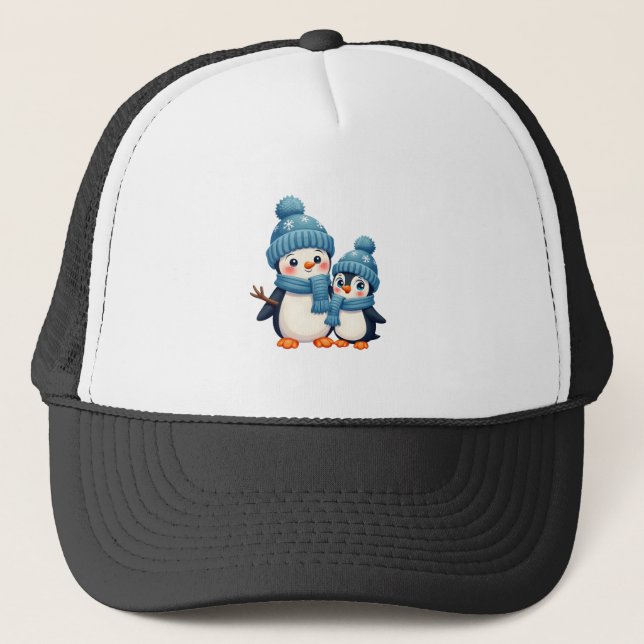 Boné Natal Feliz Natal Para Presente Pinguim Boneco de  (Frente)