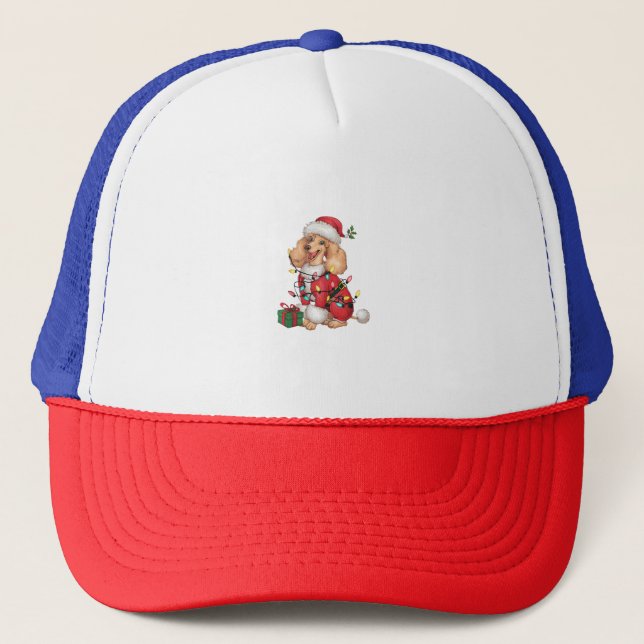 Boné Natal Papais noeis de Iluminação do Xmas (Frente)