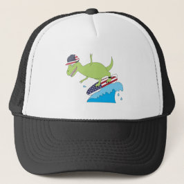Boné Navegação no Dinossauro da Bandeira Americana