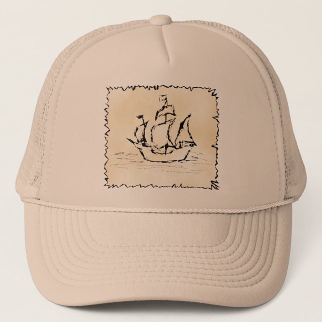Boné Navio de pirata (Frente)