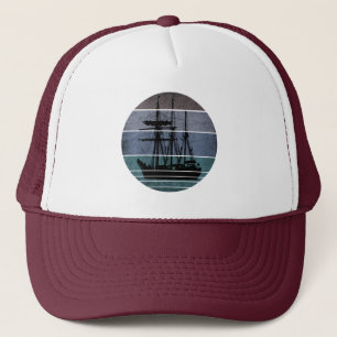 BONÉ NAVIO VINTAGE MODERNO PEIXEIRO BARCO DE PESCA
