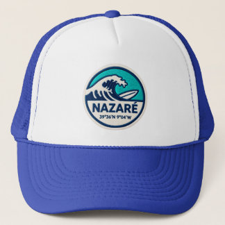 Boné Nazaré Surf Trucker Hat – Portugal Coastal Wave Lo