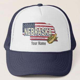 Boné Nebraska Estados Unidos Retro State Map Vintage EU
