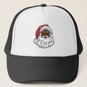 Boné negro santa claus