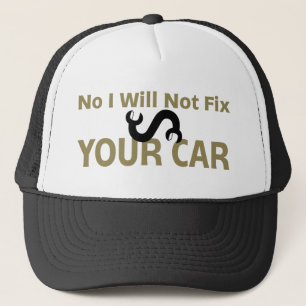 Boné Nenhum eu não fixarei seu carro