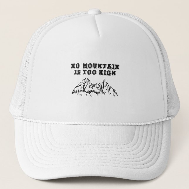 Boné Nenhuma montanha é muito alta (Frente)
