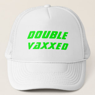 Boné Néon de néon Vacinado, com duplo Vaxxedo, verde 