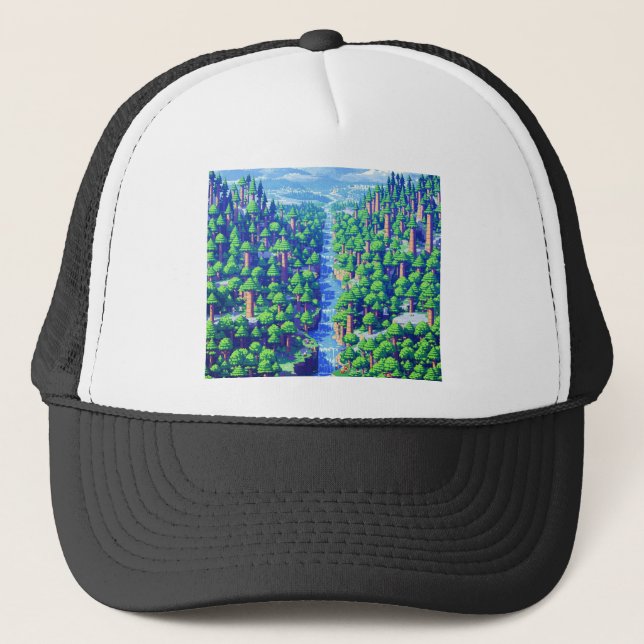 Boné Neon Stream: Fluxo pelo Circuitwood (Frente)