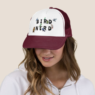 Boné Nerd, papagaios, coruja, pombos, kookaburra